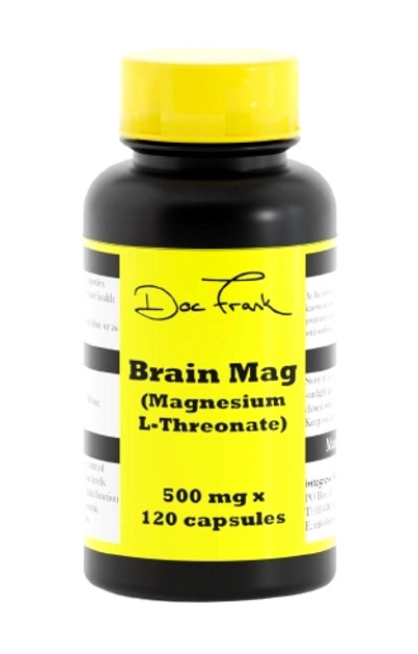 Magnesium L-Threonate aka BrainMag (120 Capsules)-image